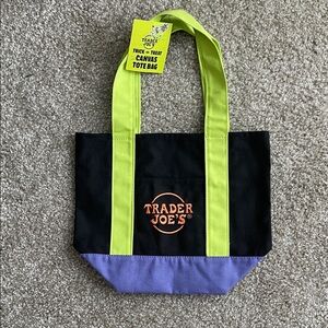 NWT Halloween 2025 Trader Joe’s Canvas Mini Tote Bag